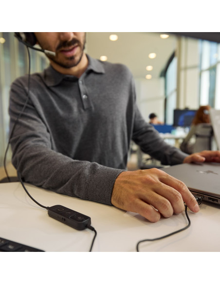 Słuchawki Przewodowe Hp Poly Mission 615 Monaural Usb Wired Headset