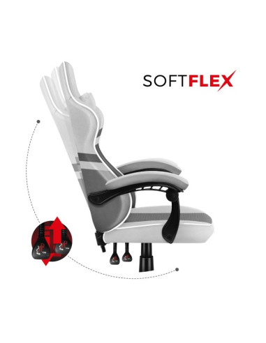 Fotel Gamingowy - Huzaro Force 4.4 White Mesh