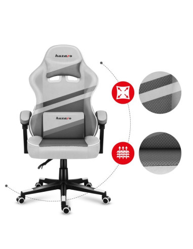 Fotel Gamingowy - Huzaro Force 4.4 White Mesh