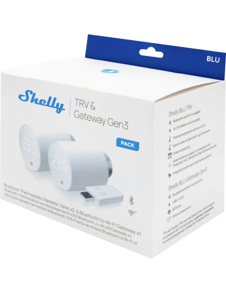 Shelly Blu Trv Głowice Termostatyczne Biały