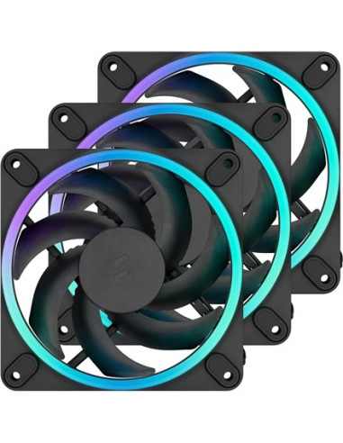 Fractal Design Momentum 12 Rgb Obudowa Komputera Wentylator 12 Cm Czarny 3 Szt.