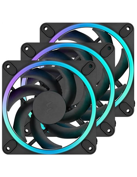 Fractal Design Momentum 12 Rgb Obudowa Komputera Wentylator 12 Cm Czarny 3 Szt.