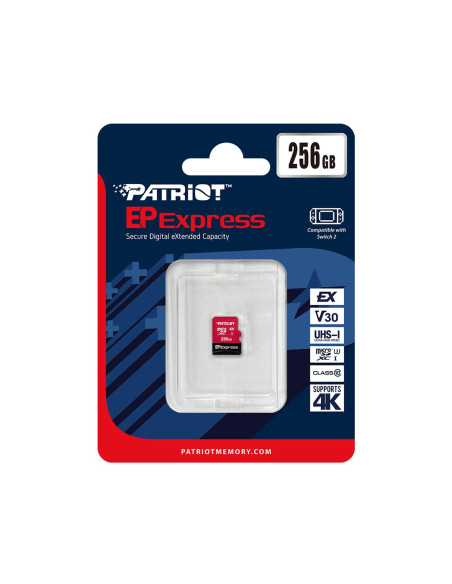 Patriot Ep Micro Sdxc Express 256Gb 800/600 Mb/S U3, Nintendo