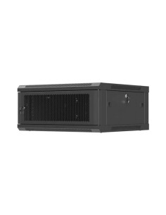 Lanberg Szafa Instalacyjna Rack Wisząca 19" 4U 600X600 Czarna Drzwi Perforowane (Flat Pack) 2