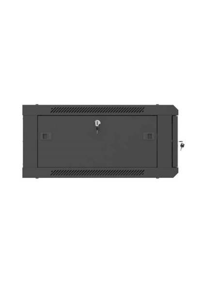 Lanberg Szafa Instalacyjna Rack Wisząca 19" 4U 600X600 Czarna Drzwi Perforowane (Flat Pack)
