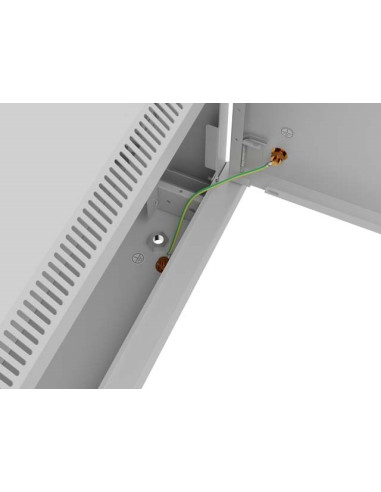 Lanberg Szafa Instalacyjna Rack Wisząca 19" 4U 600X450 Szara Drzwi Metalowe (Flat Pack)