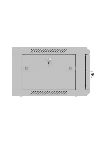 Lanberg Szafa Instalacyjna Rack Wisząca 19" 4U 600X450 Szara Drzwi Metalowe (Flat Pack)