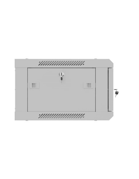 Lanberg Szafa Instalacyjna Rack Wisząca 19" 4U 600X450 Szara Drzwi Metalowe (Flat Pack)