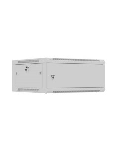 Lanberg Szafa Instalacyjna Rack Wisząca 19" 4U 600X600 Szara Drzwi Metalowe (Flat Pack)