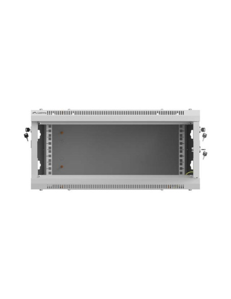 Lanberg Szafa Instalacyjna Rack Wisząca 19" 4U 600X600 Szara Drzwi Metalowe (Flat Pack)