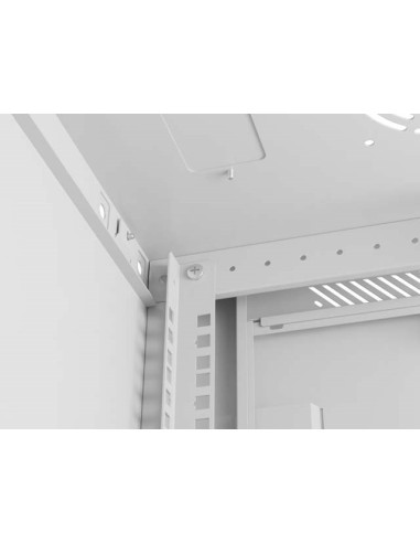 Lanberg Szafa Instalacyjna Rack Wisząca 19" 4U 600X600 Szara Drzwi Metalowe (Flat Pack)