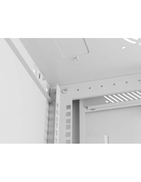 Lanberg Szafa Instalacyjna Rack Wisząca 19" 4U 600X600 Szara Drzwi Metalowe (Flat Pack)