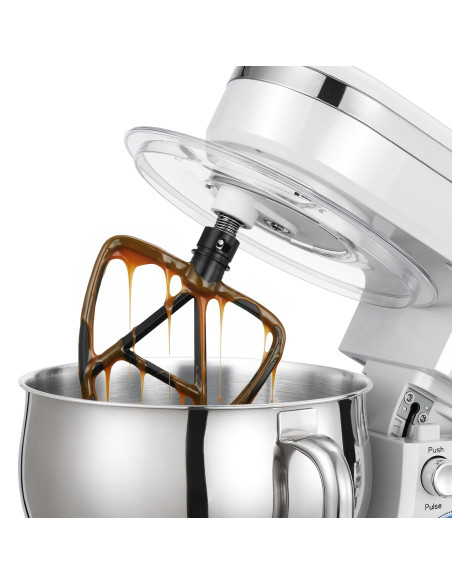 Eldom Robot Planetarny Wrk1300 Dulce, 1300W, 5L , Try Końcówki Do Ubujania, Miszania, Ugniataniw, Wyjmowana Metalowa Misa