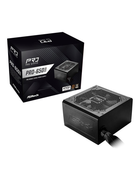 Asrock Pro-650B Moduł Zasilaczy 650 W 24-Pin Atx Atx Czarny