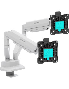 Onkron G160 Uchwyt Biurkowy Do Dwóch Monitorów 13" - 32" Czarno-Biały