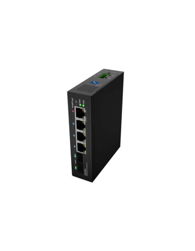 Lanberg Switch Light Industrial Poe 1Xbt 3Xat 2Xsfp Din Niezarządzalny Gigabit Ethernet