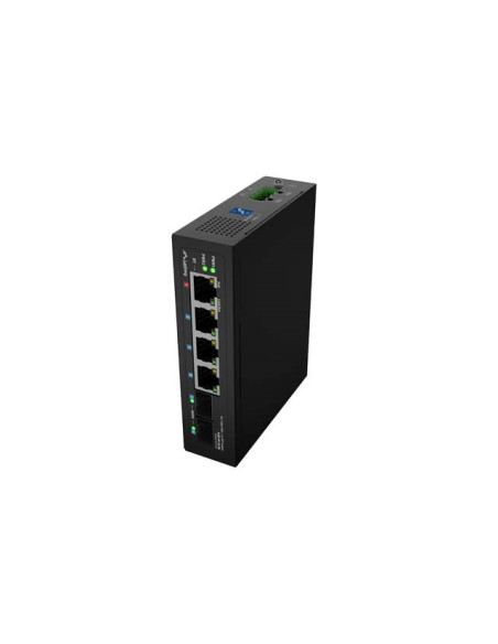 Lanberg Switch Light Industrial Poe 1Xbt 3Xat 2Xsfp Din Niezarządzalny Gigabit Ethernet