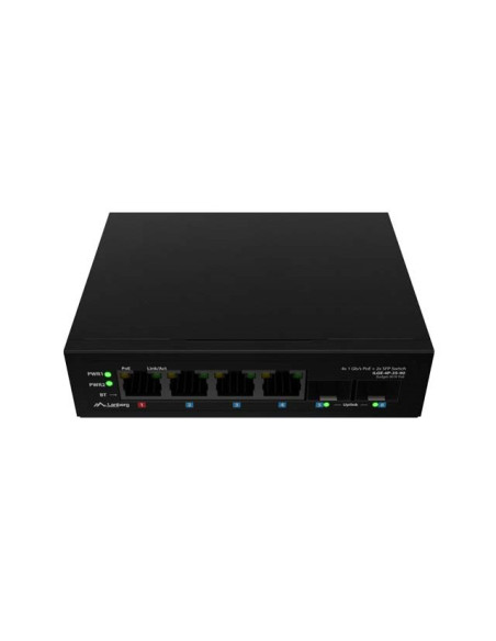 Lanberg Switch Light Industrial Poe 1Xbt 3Xat 2Xsfp Din Niezarządzalny Gigabit Ethernet