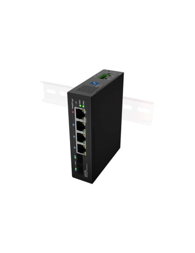 Lanberg Switch Light Industrial Poe 1Xbt 3Xat 2Xsfp Din Niezarządzalny Gigabit Ethernet