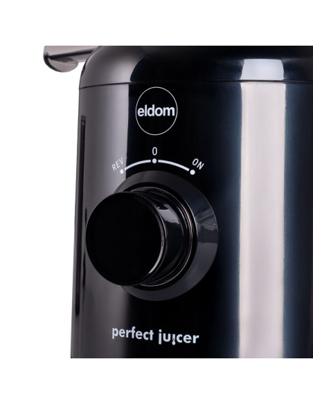 Eldom Wyciskarka Wolnoobrotowa Pj350 250 W Czarna Dwa Filtry Nowej Generacji Heavy Press