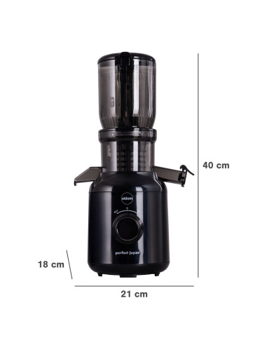 Eldom Wyciskarka Wolnoobrotowa Pj350 250 W Czarna Dwa Filtry Nowej Generacji Heavy Press