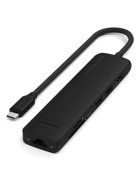 Satechi St-P7Sk Huby I Koncentratory Usb Type-C 10000 Mbit/S Czarny