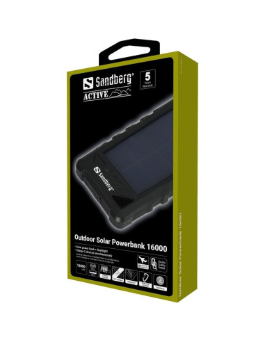 Sandberg Outdoor Solar Powerbank 16000