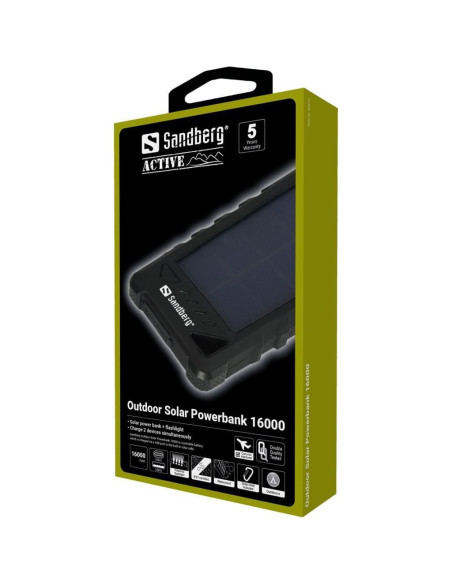 Sandberg Outdoor Solar Powerbank 16000
