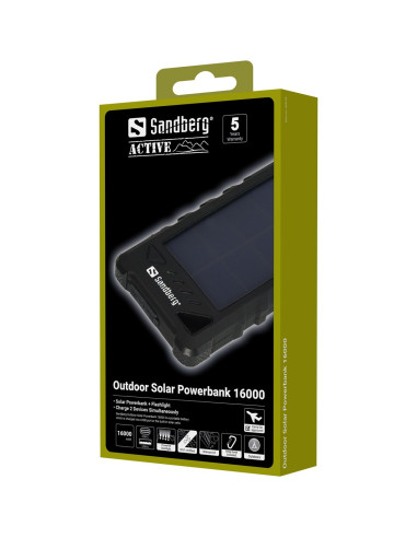 Sandberg Outdoor Solar Powerbank 16000