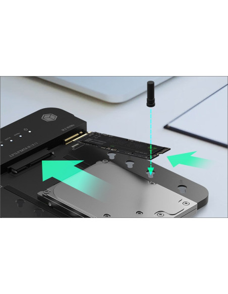 Icy Box Ib-2915Mscl-C31 Usb 3.2 Gen 2 (3.1 Gen 2) Type-C Czarny
