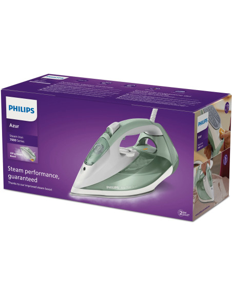 Philips 7000 Series Dst7012/70 Żelazko Parowe Hv Zielono-Szare