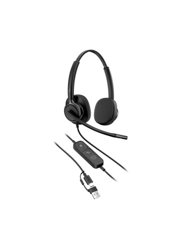 Słuchawki Przewodowe Hp Poly Mission 425 Stereo Usb Wired Headset