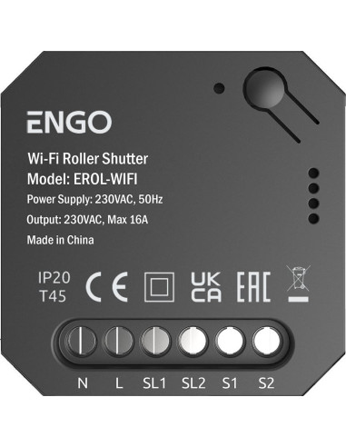 Engo Controls Erol-Wifi - Sterownik Rolet Wi-Fi Do Systemu Engo Smart Podtynkowy