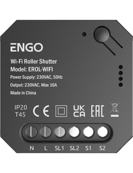 Engo Controls Erol-Wifi - Sterownik Rolet Wi-Fi Do Systemu Engo Smart Podtynkowy