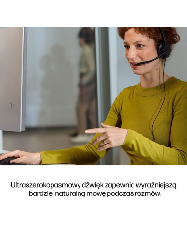 Słuchawki Przewodowe Hp Poly Mission 415 Monaural Usb Wired Headset