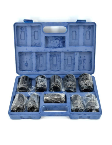 Zestaw Nasadek Udarowych 1" 10Cz. 17-41Mm /Silver