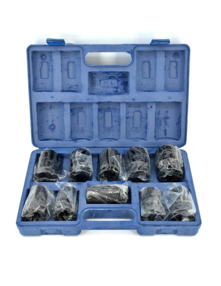 Zestaw Nasadek Udarowych 1" 10Cz. 17-41Mm /Silver