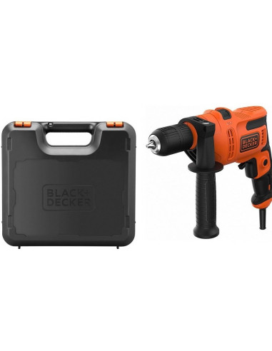 Black & Decker Beh200K-Qs Wiertło 2900 Rpm Zamek Centralny 1,67 Kg Czarny, Pomarańczowy