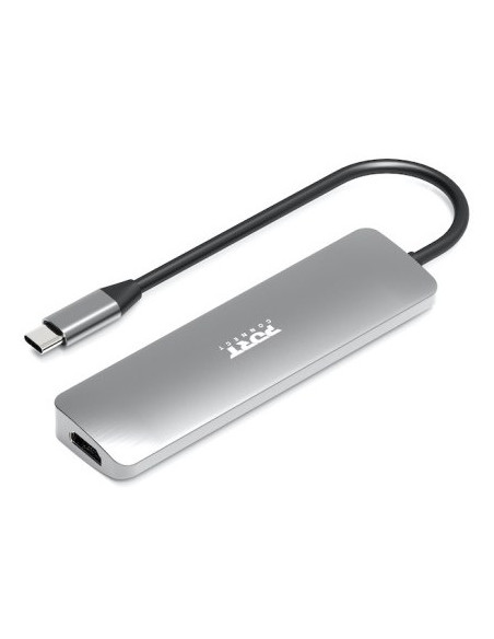 Port Designs 900162 Huby I Koncentratory Usb Type-C Srebrny