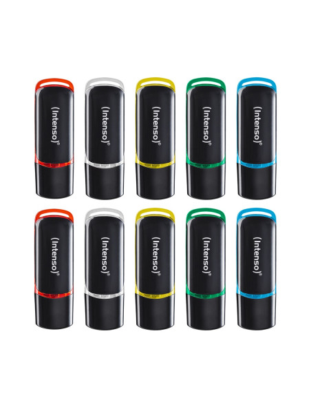 Intenso 3511551 Pamięć Usb 4 Gb Usb Typu-A 2.0 Czarny, Czerwony, Zielony, Przezroczysty, Żółty, Niebieski