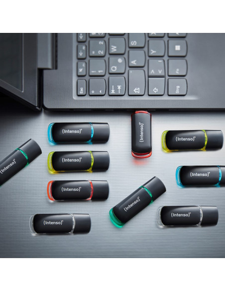 Intenso 3511551 Pamięć Usb 4 Gb Usb Typu-A 2.0 Czarny, Czerwony, Zielony, Przezroczysty, Żółty, Niebieski