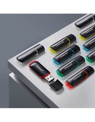 Intenso 3511551 Pamięć Usb 4 Gb Usb Typu-A 2.0 Czarny, Czerwony, Zielony, Przezroczysty, Żółty, Niebieski