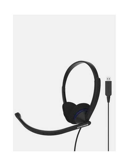 Koss Headphones Cs200 Usb Wired, On-Ear, Microphone, Usb Type-A, Black