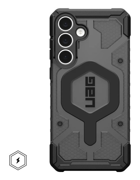 Uag Pathfinder Clear Magnet -  Obudowa Ochronna Do Samsung Galaxy S25 Fe Z Wbudowanym Modułem Magnetycznym (Ash/Black)