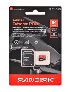 Sandisk Extreme Pro Microsd Uhs-I 64Gb Microsd 200Mb/S(R) / 90Mb/S(W)