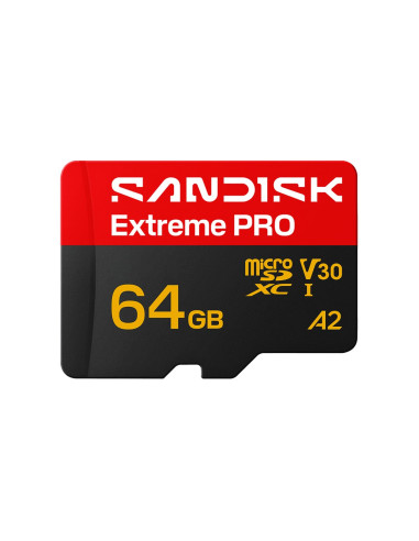 Sandisk Extreme Pro Microsd Uhs-I 64Gb Microsd 200Mb/S(R) / 90Mb/S(W)