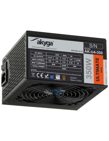 Akyga Ak-U4-350 Moduł Zasilaczy 350 W 20+4 Pin Atx Atx Czarny