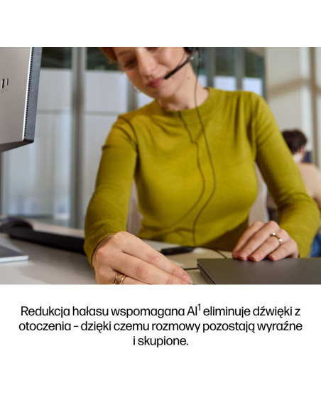 Słuchawki Przewodowe Hp Poly Mission 415 Monaural Usb Wired Headset Classic