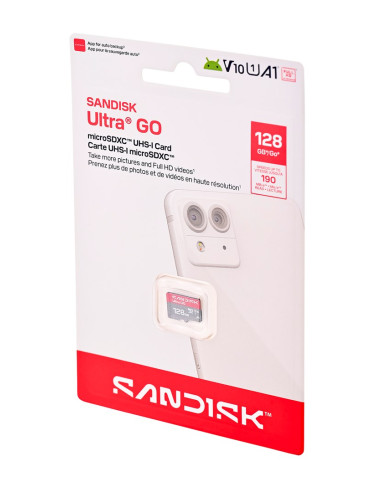 Sandisk Ultra Go Microsd Uhs-I 128Gb Microsd 190Mb/S(R)