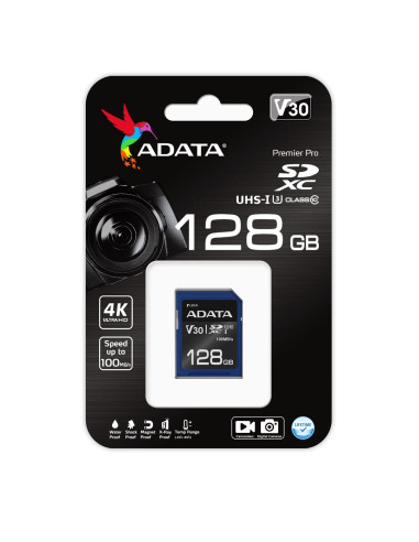 Adata Premier Pro Sdxc 128 Gb Class 10 Uhs-I/U3 V30